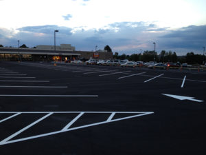 Parking Lot Striping Grocery Store